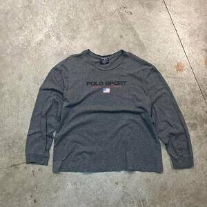 Y2K Ralph Lauren Polo Sport Baseball Style Center Graphic